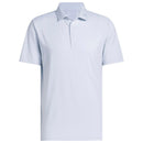 adidas Performance Textured Polo Shirt - White/Crystal Sky
