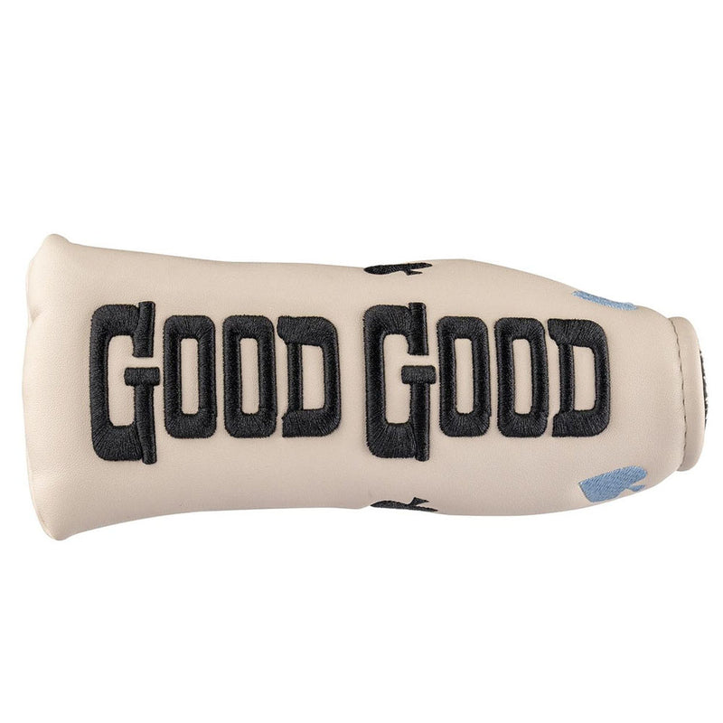 Good Good Golf Ace In The Hole Blade Cover - White/Sky/Black