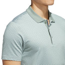 adidas Beyond The Course Textured Polo Shirt - Silver Green
