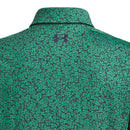 Under Armour Boys' Playoff Printed Polo - Green/Midnight Navy/Midnight Navy