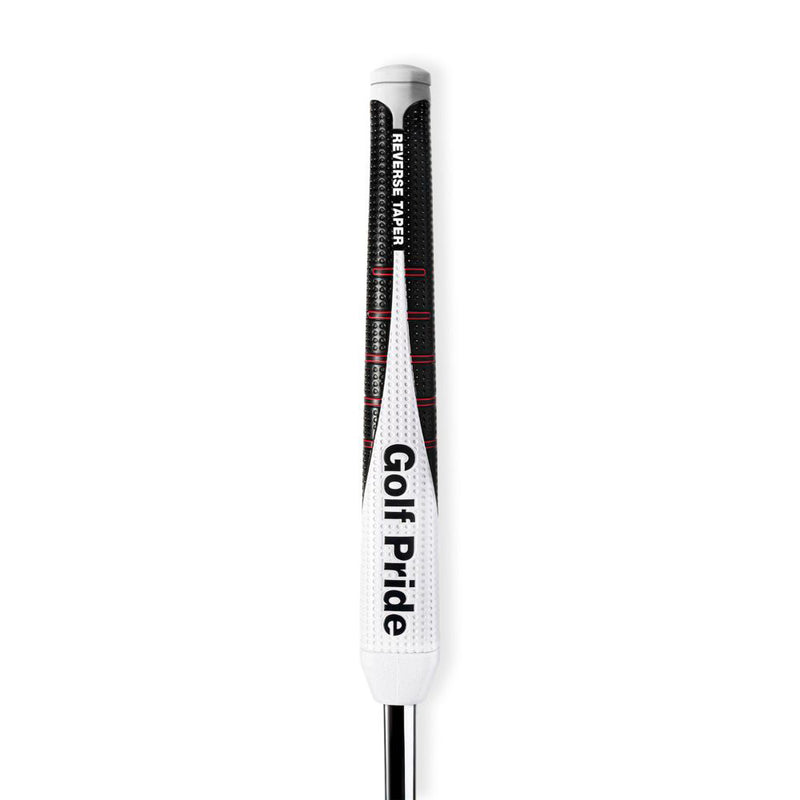Golf Pride Reverse Taper Flat Small Putter Grip - Black/White/Red