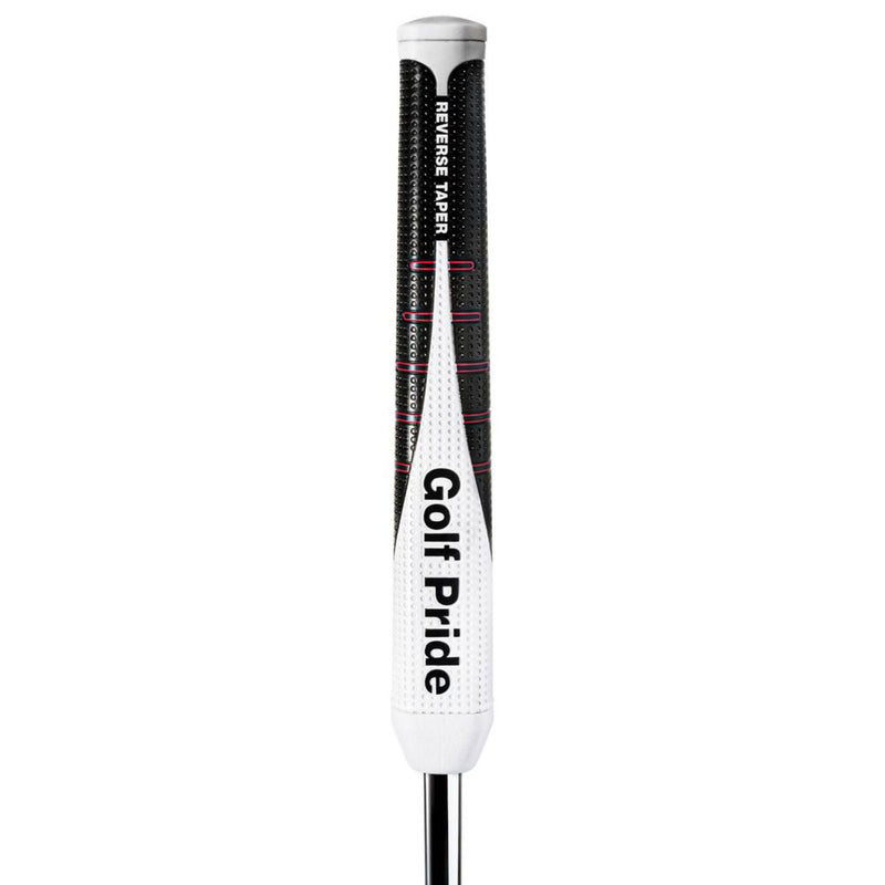 Golf Pride Reverse Taper Round Small Putter Grip - Black/White/Red