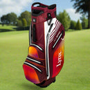 Lynx Flare Waterproof Cart Bag - Red Ombre
