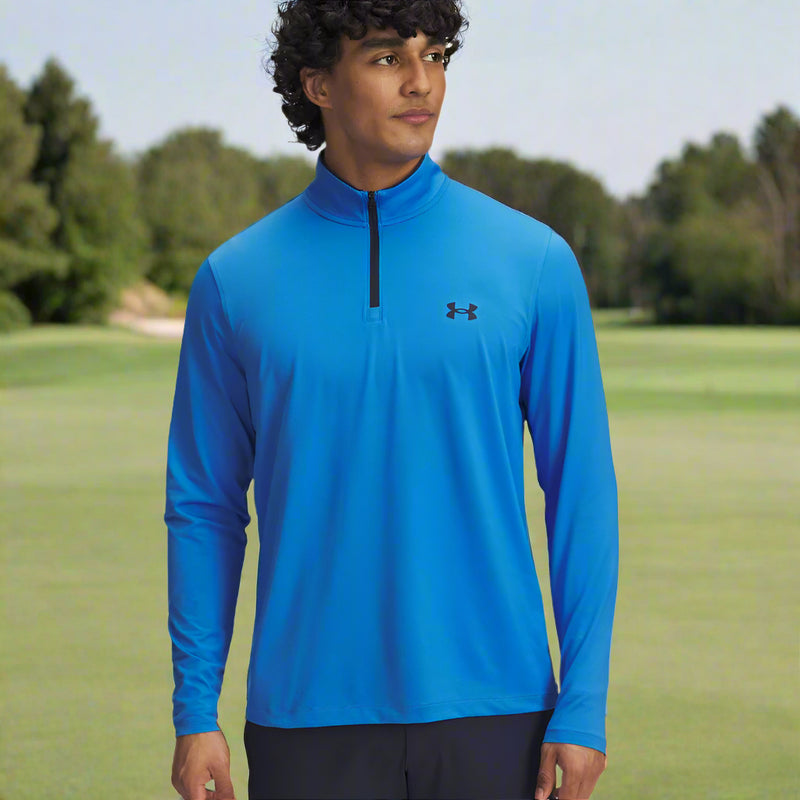 Under Armour Matchplay 1/4 Zip Pullover - Blue Atlantis/Midnight Navy/Midnight Navy