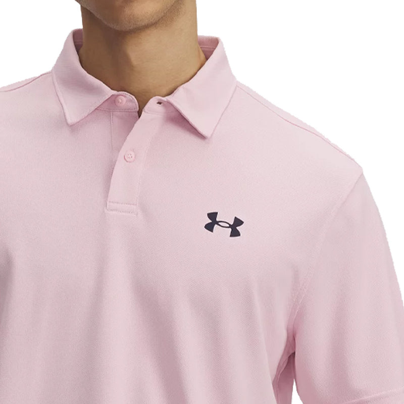 Under Armour T2G Pique Polo Shirt - Prime Pink/Midnight Navy