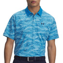 Under Armour Drive Chill Printed Polo Shirt - Ether Blue/Stream/Midnight Navy