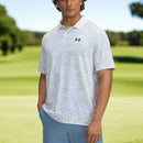 Under Armour Matchplay Printed Polo Shirt - White/Blue Smoke/Midnight Navy