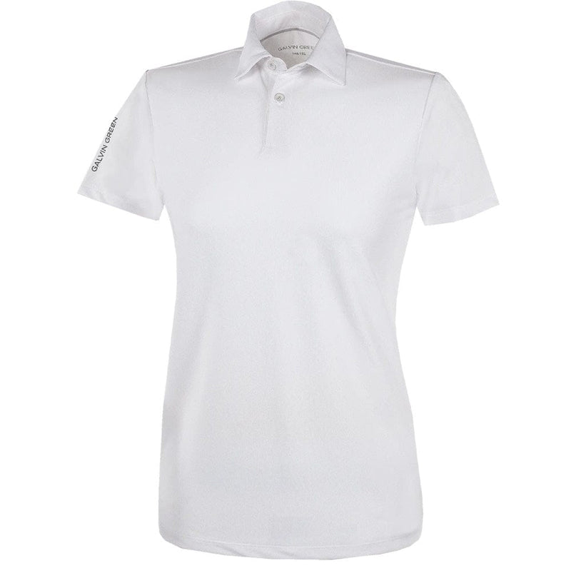 Galvin Green Junior Ronny Polo Shirt- White