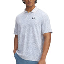 Under Armour Matchplay Printed Polo Shirt - White/Blue Smoke/Midnight Navy