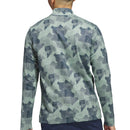 adidas Go-To Printed 1/4 Zip Pullover - Silver Green