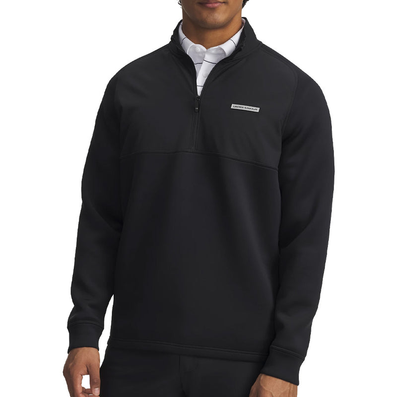 Under Armour Drive Pro Hybrid 1/2 Zip Pullover - Black/Black