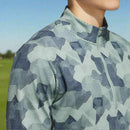 adidas Go-To Printed 1/4 Zip Pullover - Silver Green