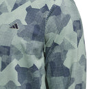 adidas Go-To Printed 1/4 Zip Pullover - Silver Green