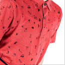 Galvin Green Junior Rowan Polo Shirt - Red/Black