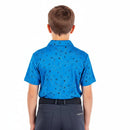 Galvin Green Junior Rowan Polo Shirt - Blue/Navy