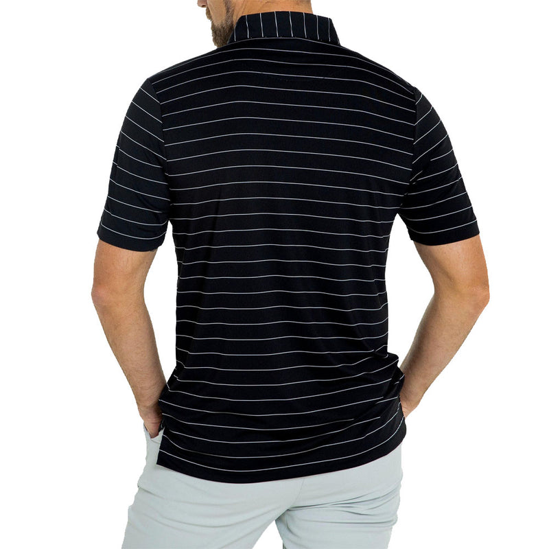 Good Good Golf Fade Polo - Black/White