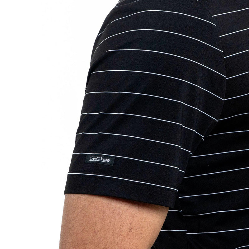 Good Good Golf Fade Polo - Black/White