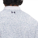 Under Armour Matchplay Printed Polo Shirt - White/Blue Smoke/Midnight Navy