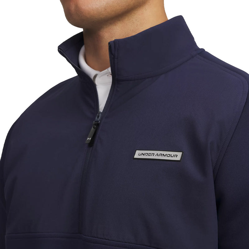 Under Armour Drive Pro Hybrid 1/2 Zip Pullover - Midnight Navy/Black