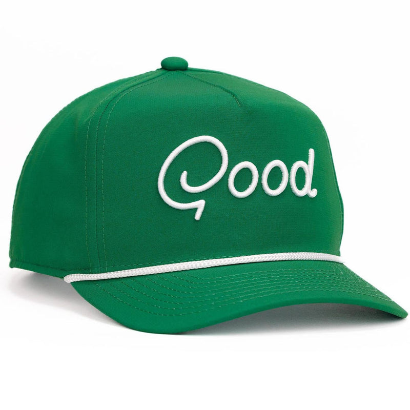 Good Good Golf Show Out Rope Cap - Solid Green/White