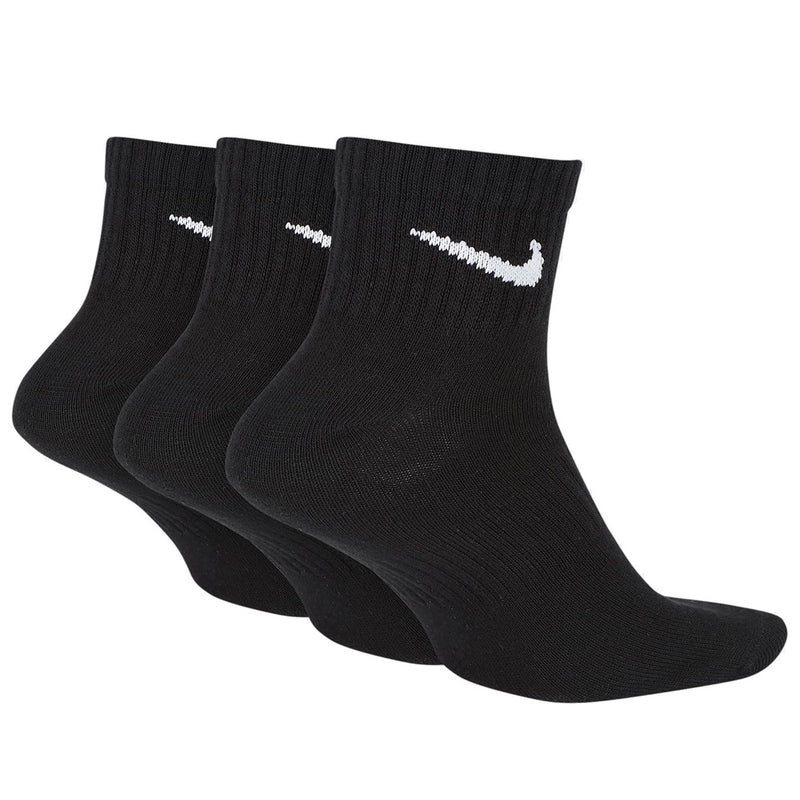 Nike Everday Lightweight Ankle Training Socks (3 Pack) - Black/White