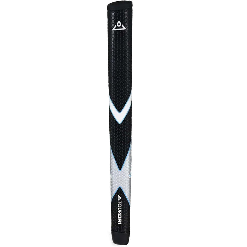 TourDri Midsize PU Putter Grip - Black/Silver/Blue