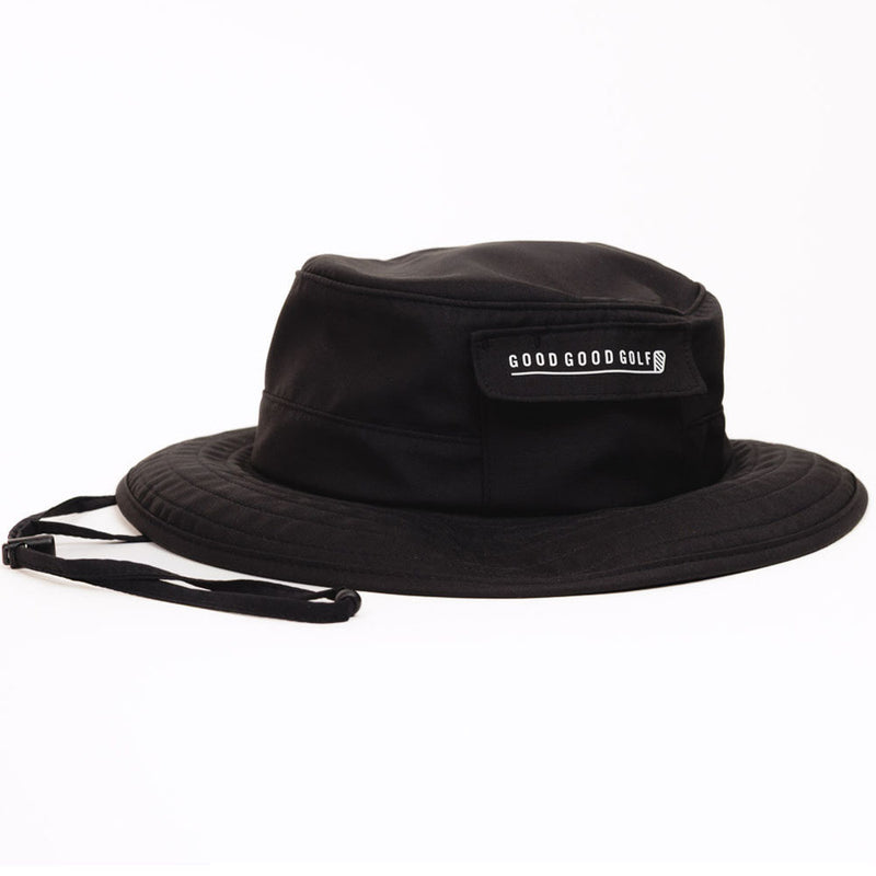 Good Good Golf Drive Sun Hat - Solid Black
