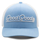 Good Good Golf Birdie Blue Trucker Cap - Solid Blue/White