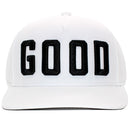 Good Good Golf Team Good Varsity Trucker Cap - Solid White/Black
