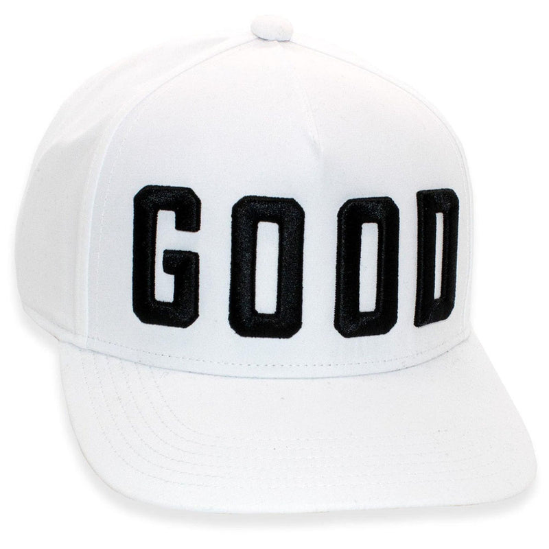 Good Good Golf Team Good Varsity Trucker Cap - Solid White/Black