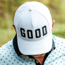 Good Good Golf Team Good Varsity Trucker Cap - Solid White/Black