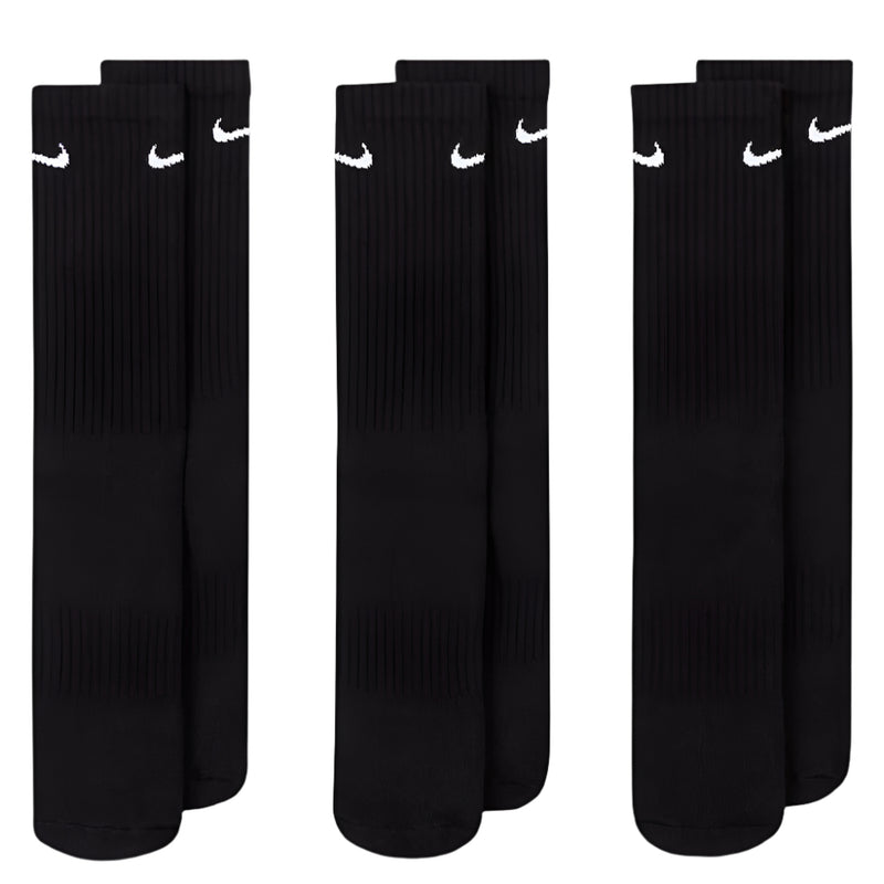 Nike Everday Cushion Crew Socks (3 Pack) - Black/White