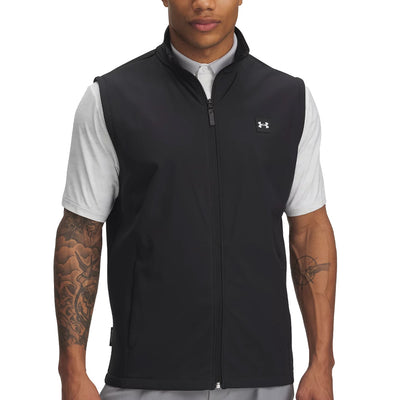 Under Armour Drive Pro Storm Hybrid Gilet - Black/Metallic Silver
