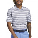 adidas Two-Colour Stripe Polo Shirt - Grey Three/White