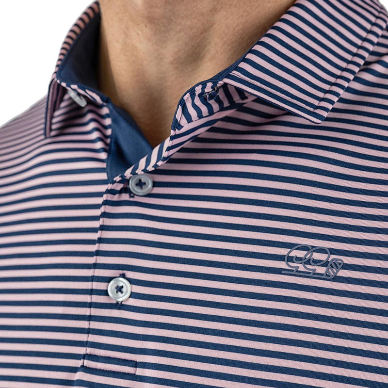 Good Good Golf Par Pink Polo - Blue/Pink