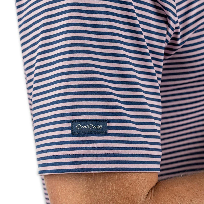 Good Good Golf Par Pink Polo - Blue/Pink