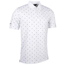 Glenmuir Crawford Polo Shirt - White/Navy Saltire Flags