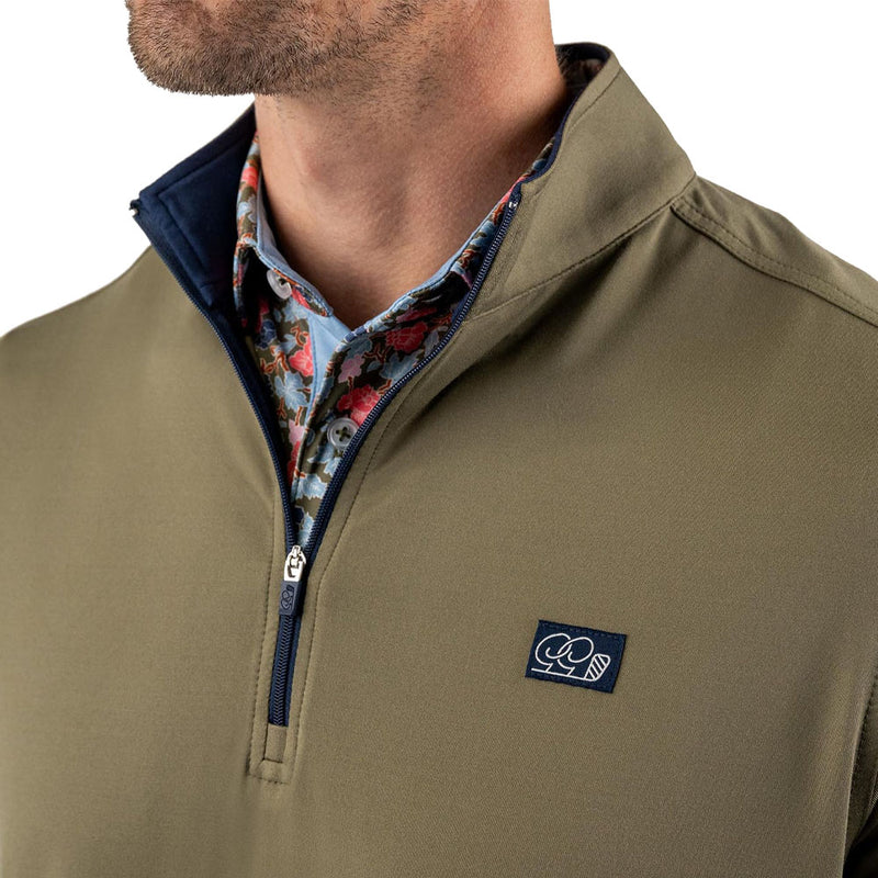 Good Good Golf Savanna 1/4 Zip Pullover - Solid Green