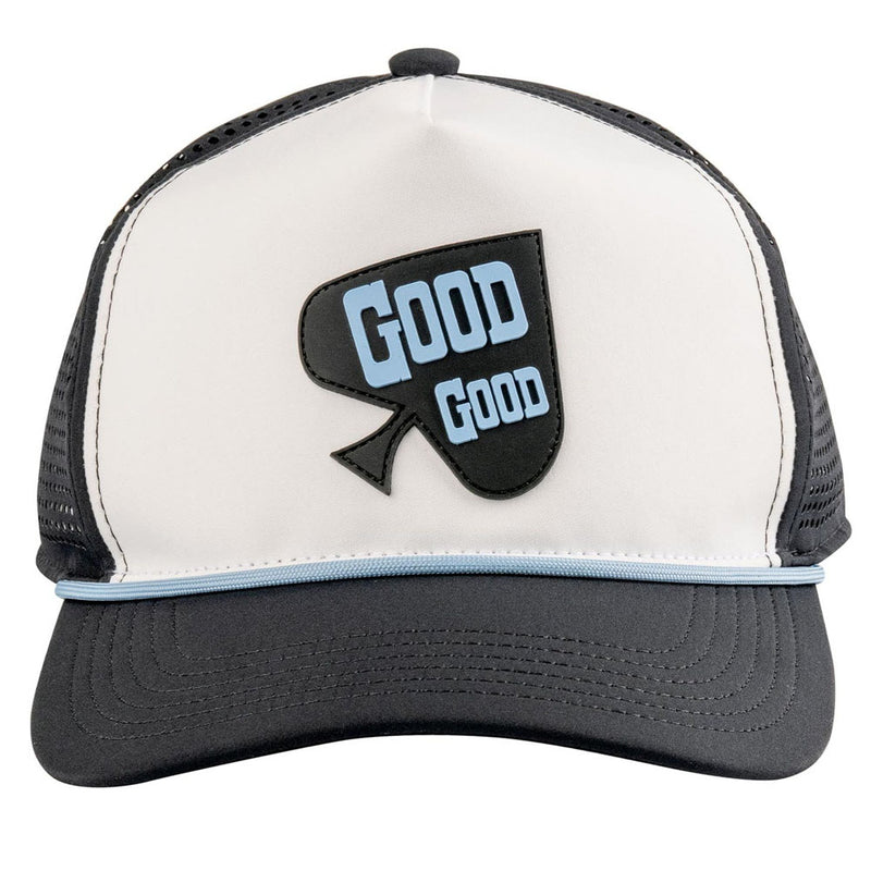 Good Good Golf Ace In The Hole Rope Cap - Black/White