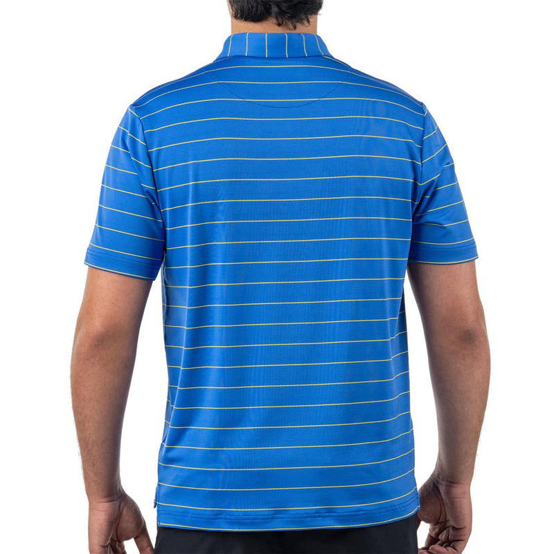 Good Good Golf On Tour Polo - Solid Blue/Yellow