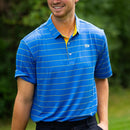 Good Good Golf On Tour Polo - Solid Blue/Yellow