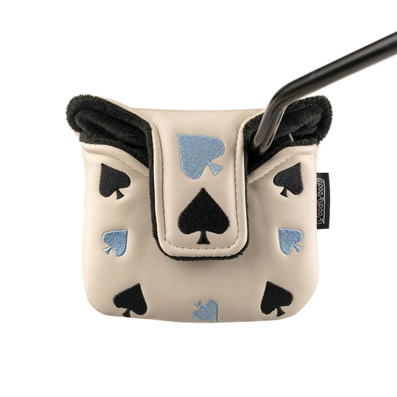 Good Good Golf Ace In The Hole Mallet Cover - White/Sky/Black