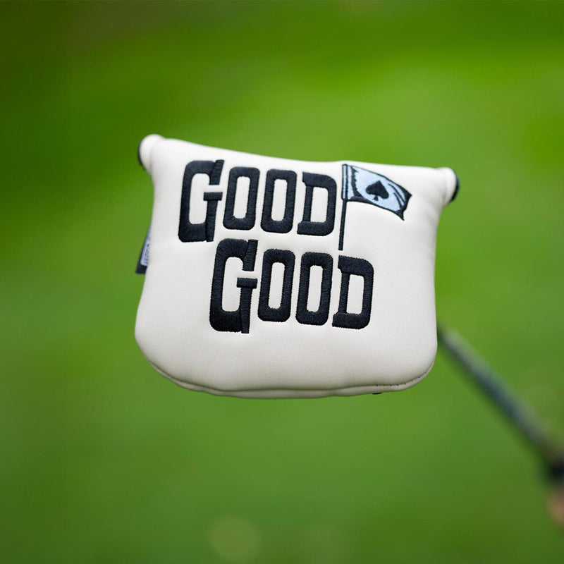 Good Good Golf Ace In The Hole Mallet Cover - White/Sky/Black