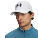 Under Armour Drive Low Adjustable Cap - White/Midnight Navy