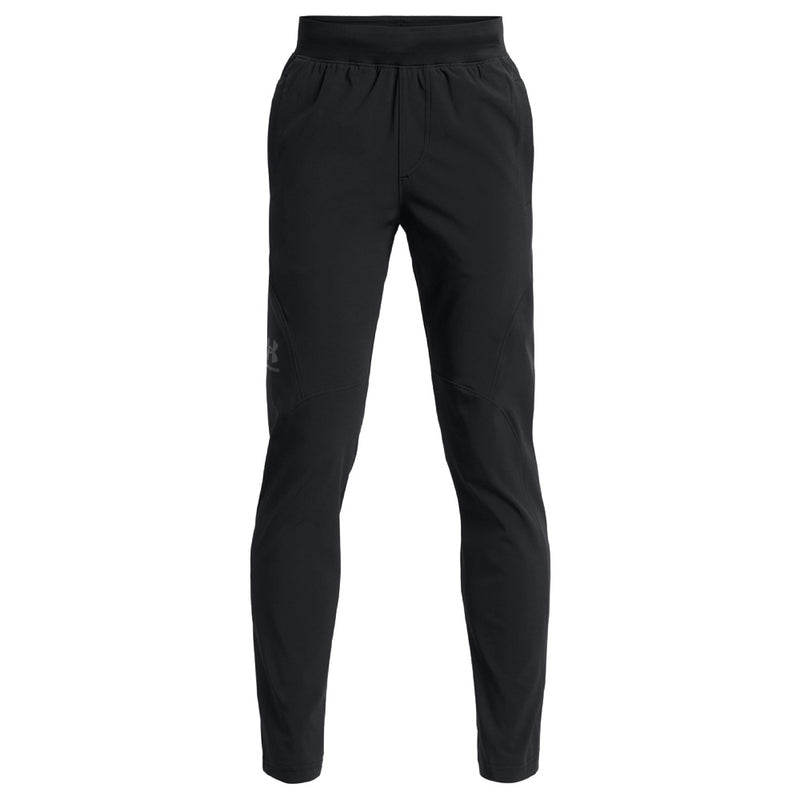 Under Armour Unstoppable Boys' Tapered Trousers - Black/Pitch Gray