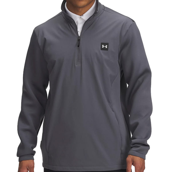 Under Armour Drive Pro Storm Hybrid 1/4 Zip - Castlerock/Metallic Silver