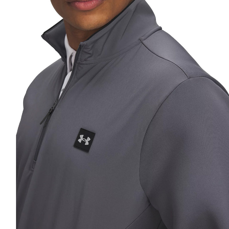 Under Armour Drive Pro Storm Hybrid 1/4 Zip - Castlerock/Metallic Silver