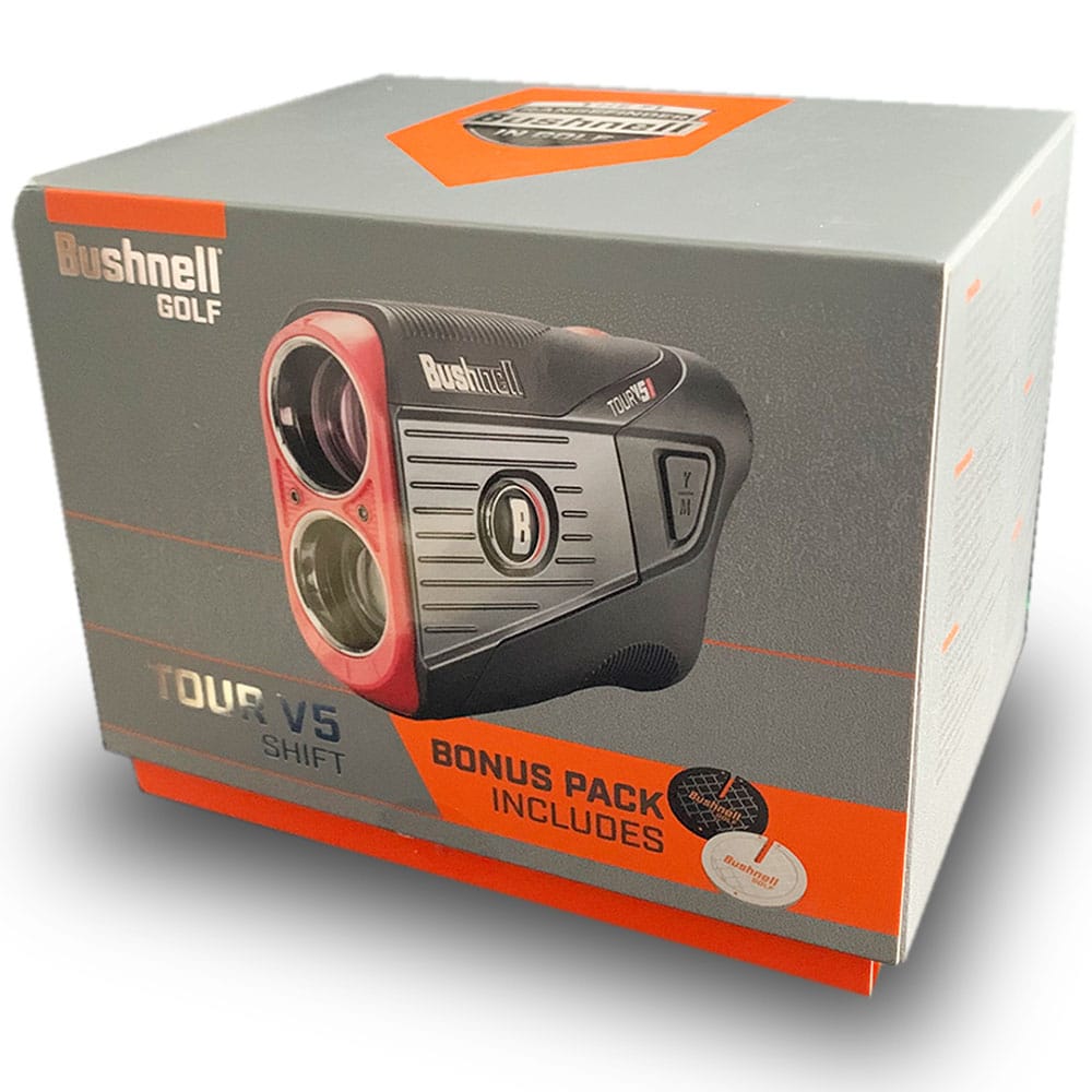 Bushnell Tour V5 Shift Slim Laser Rangefinder - Bonus Pack