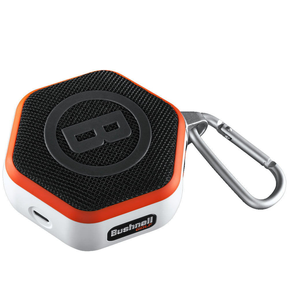Bushnell Golf Wingman Mini GPS Speaker - Audible & Accurate Distances Multiple Mounting Options for Cart or Walking (White/Orange)　並行輸入品 Bushnell Wingman Mini GPS Speaker - White⁄Orange