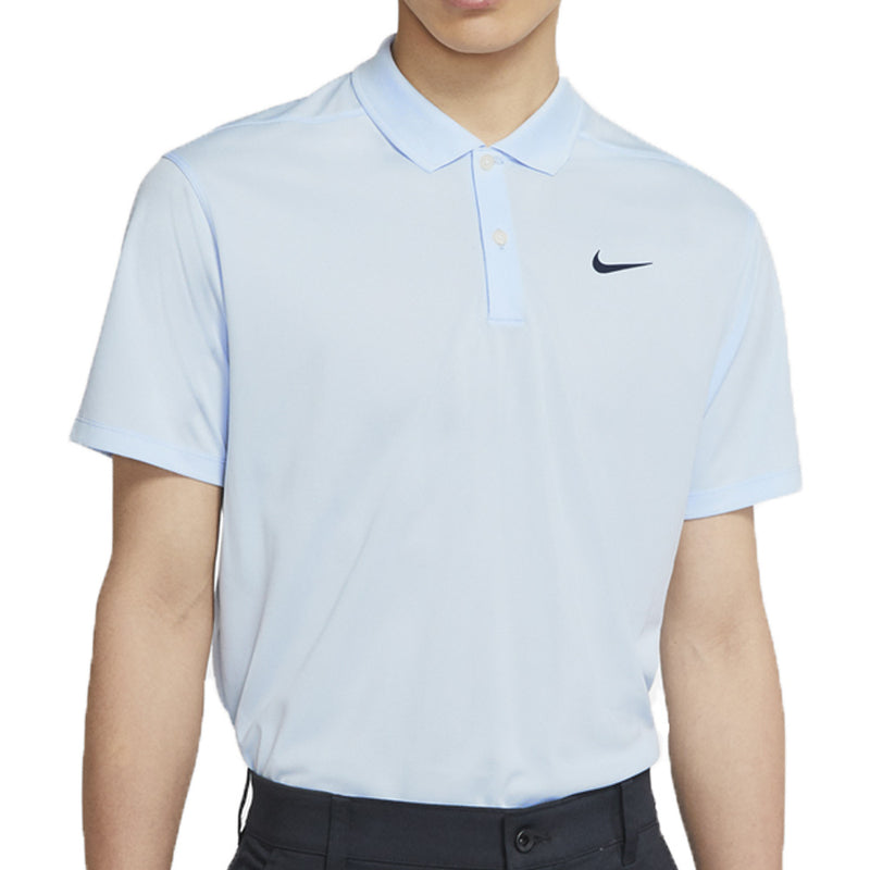 Nike Dri-Fit Victory Solid Polo Shirt - Hydrogen Blue/Obsidian